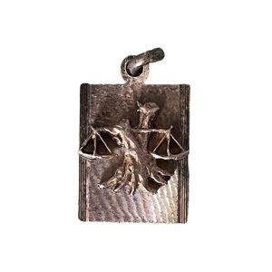 Vintage silver Libra charm